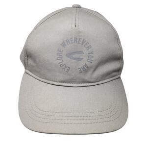 Explore Wherever You Are Slideback Baseball Cap Gray OS Adjustable Camel Active